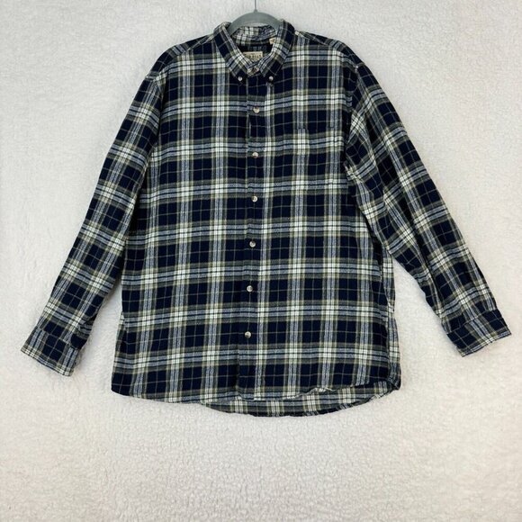 Red Head Brand Co. Blue Plaid Flannel Casual Button-Down Shirt‎ Mens Size XL - Picture 1 of 11